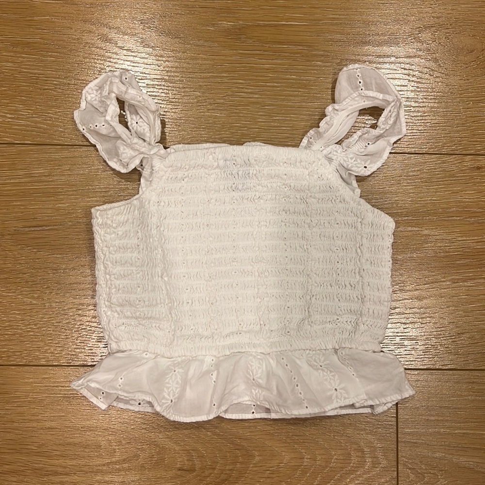 Girls white top